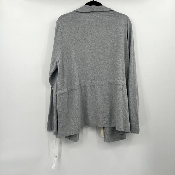 NWT Caslon Women's Open Cinch Waist Grey Wrap Size Large - Picture 4 of 10